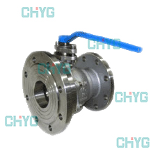 Titanium feeding ball valve