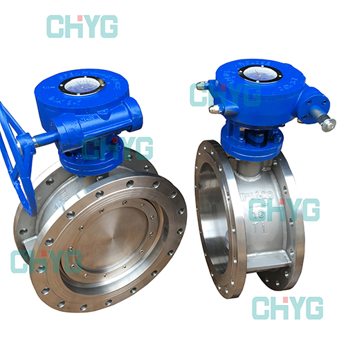 Titanium flange type butterfly valve